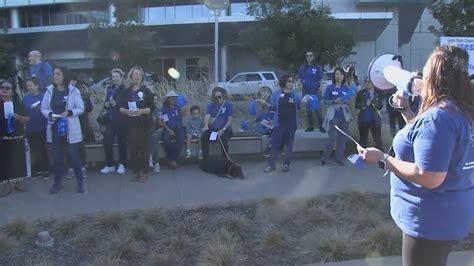 Nurses hold rallies at Santa Clara County hospitals seeking better working conditions